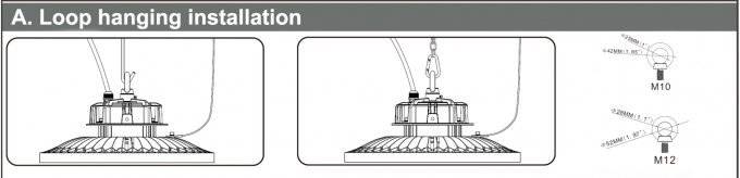 200 watt di AC90V~305V hanno condotto l'alta lente ottica 60°/90°/120° della luce 140LPW Meanwell della baia facoltativa