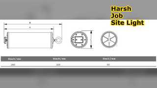 Robusta lampada da lavoro a LED da 15 W per lavori gravosi