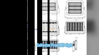 Luce marina a LED 200W resistente alla corrosione