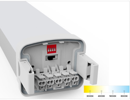 Luce della prova della prova LED del tempo la tri ha messo per l'indice di rappresentazione di colore acceso dell'industria