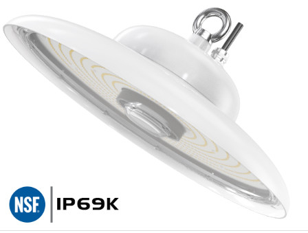 Il livello elevato della baia del UFO del NSF ha certificato la progettazione per industria alimentare IP69K IK10