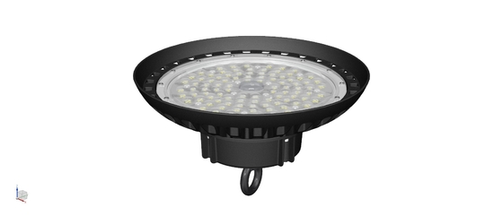 Magazzino olandese d'accensione industriale di alta efficienza impermeabile leggera 150W 160LPW della baia del UFO LED in azione