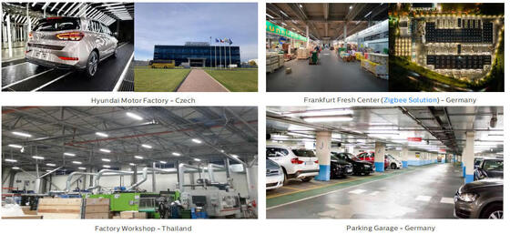 Lampada LED D4 a Prova di Umidità con Fino a 160 LPW, Dotata di Tappo Terminale a Scatto Rapido e Cablaggio Collegabile, Adatta per Garage e Illuminazione