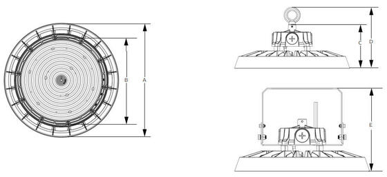 Luce LED ad alto profilo dotata di protezione IP66 del driver di Meanwell e vari controlli di sensori per applicazioni industriali
