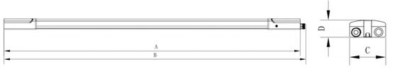 Lampada LED D4 a prova di umidità 160LPW con Ready 4 Emergency 4W@3HRS Plug and Play Facile da Manutenere​ Adatta per Garage e Illuminazione