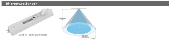Lampada da portico a LED con testa sfusa da 8 W con 3 CCT e alimentazione commutabile