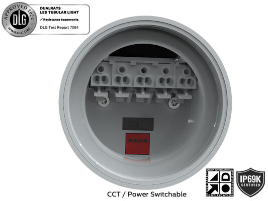 Il vapore della polvere dell'acqua rinforza la tri luce 160LPW 20W 30W 40W 50W PIR Sensor della prova del LED i tubi di T8 che sostituiscono