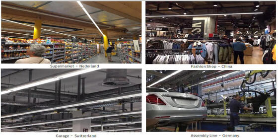 Modulo di illuminazione lineare universale a LED Click-fast 75W DIP Switchable RM5 per retrofit Interruttore del tuo sistema di canalizzazione T5/T8 esistente senza attrezzi Con connettore WAGO a 5/7 poli per connessioni multiple