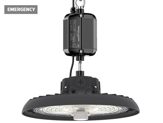 Alimentazione commutabile tramite DIP HB3 e luce Highbay LED UFO 3CCT con altezza di montaggio di 5 - 15 metri