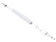 La materia plastica completa il LED Triproof di serie 20W 2ft di Dualrays D2 accende 3 anni di garanzia