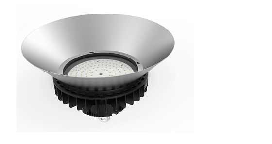 Alta luce durevole 150W AC100V - copertura bianca della baia del UFO LED del PC 270V che attenua 1-10V