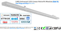 La linea lineare universale PC di modifica LM5 della luce 55W della metropolitana principale 5ft di versione IP65 non copre IR UV Mercury Free
