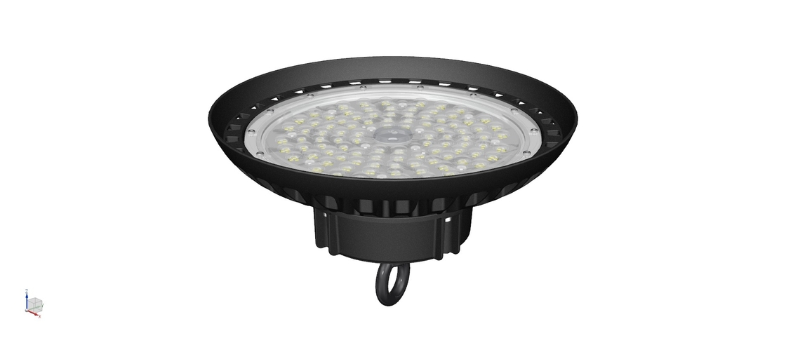 Magazzino olandese d'accensione industriale di alta efficienza impermeabile leggera 150W 160LPW della baia del UFO LED in azione