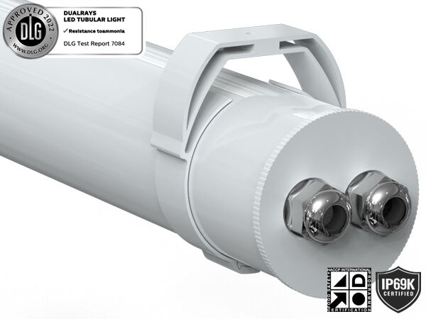 Luce tubolare a LED da 1,5 m 60W IP69K IK10 TB7 per fattoria con collegamento passante a 3 o 5 fili