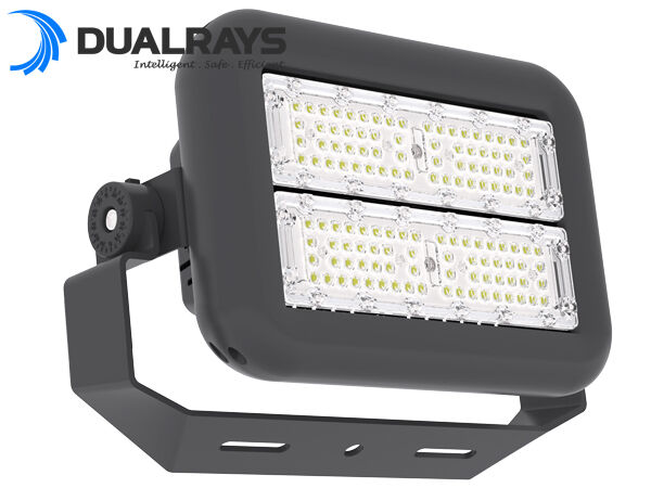 Faro marino a LED da 100 W con staffa in acciaio Staintess 316 e hardware per la massima resistenza alla corrosione con ottica professionale