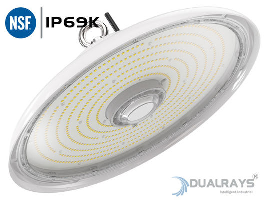 Forte industria alimentare bianca della luce IP69K IK10 140LPW della baia del UFO LED dell'alloggio 100W alta